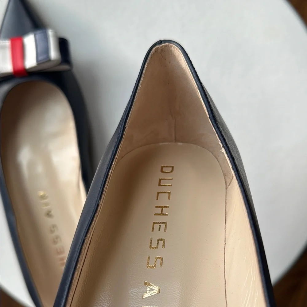 Duchess Air Navy Blue Women's Shoes with Red and White Accents Size 40 - Picture 6 of 13